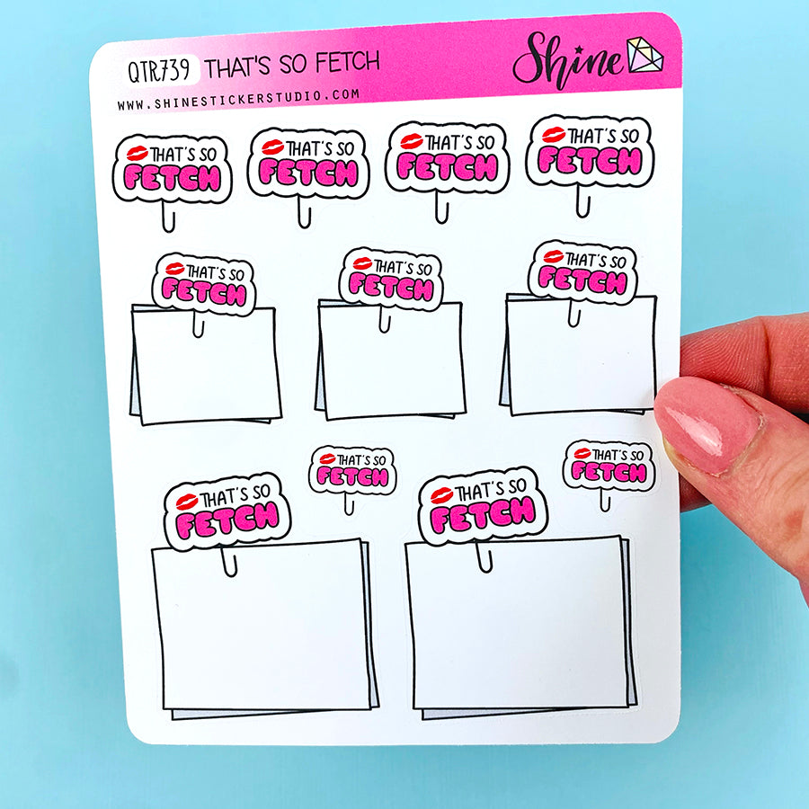That's So Fetch Stickers – Shine Sticker Studio