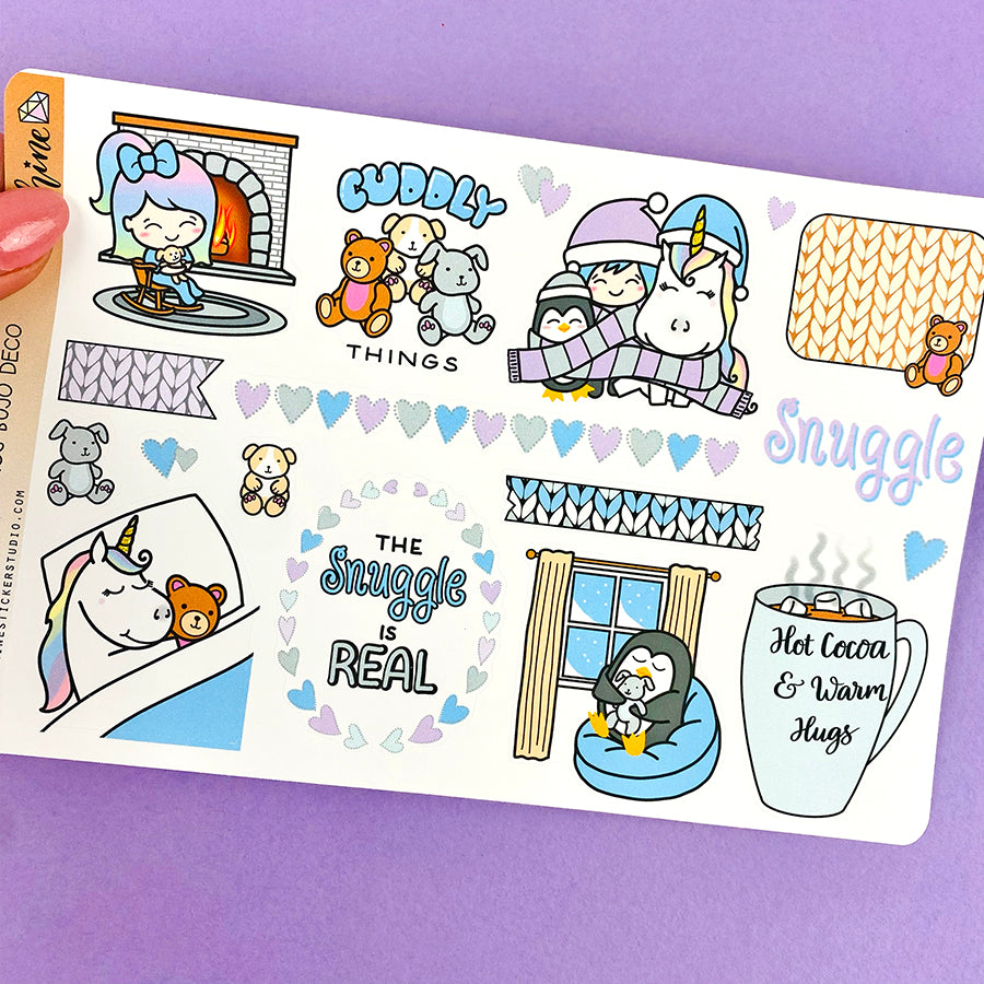 Snuggly Things Bujo Deco Stickers – Shine Sticker Studio