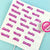 Days of the Week Retro Pink Washi - Date Cover Pink Weekdays Washi Tape
