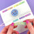 Classic Rainbow Perforated Date Cover Holo FOILED Washi Tape