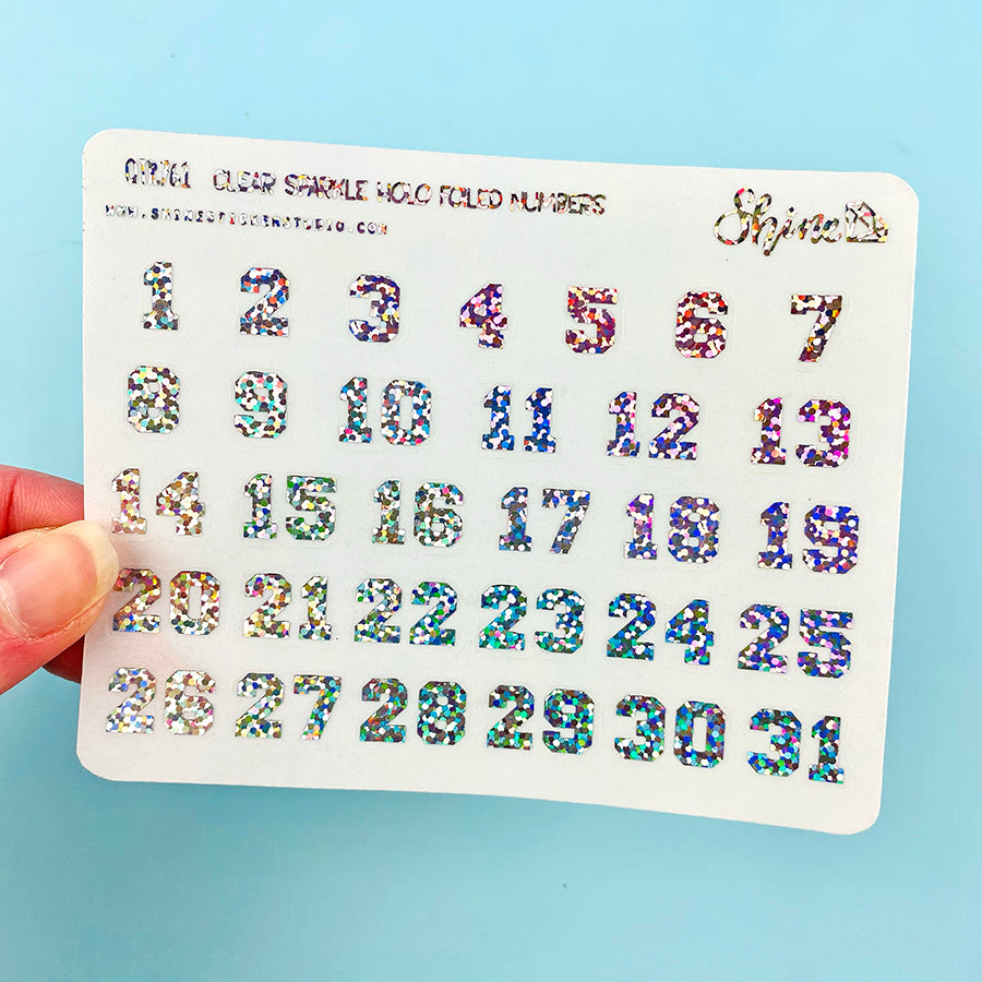 Small Number Stickers – Shine Sticker Studio