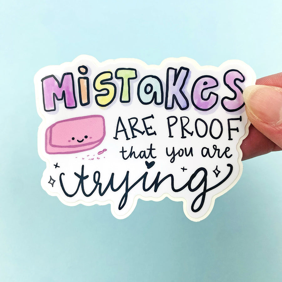 Ethic Mistakes Sticker Mistakes Laminated Vinyl Decal – Shine Sticker Studio