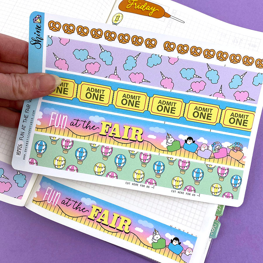 Stickers Fun Fair Fun at the Fair Washi Strip Stickers – Shine Sticker Studio