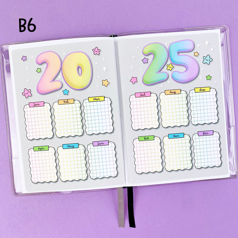 CLEARANCE 2025 Monthly Double Page Jumbo Sticker – Shine Sticker Studio