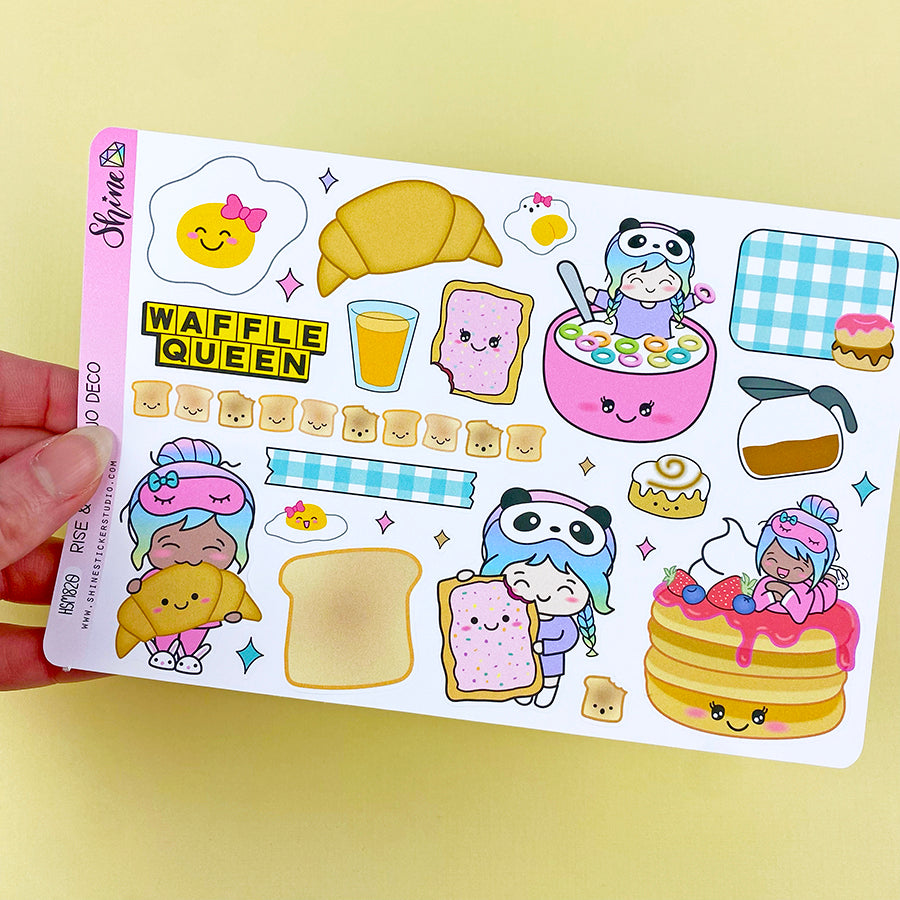 Sticker Studio Mini Rise & Shine Bujo Deco Planner Stickers – Shine Sticker Studio