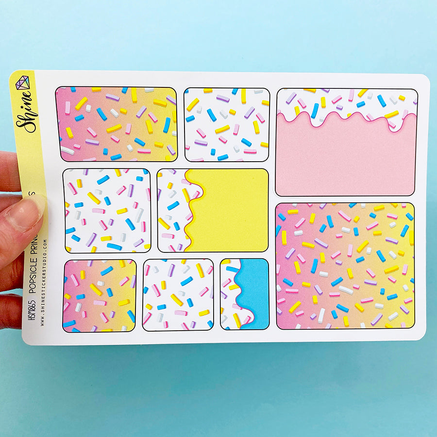 Popsicle Princess Boxes Planner Stickers – Shine Sticker Studio