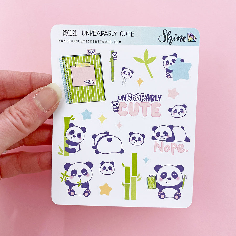 Unbearably Cute Deco Planner Stickers – Shine Sticker Studio