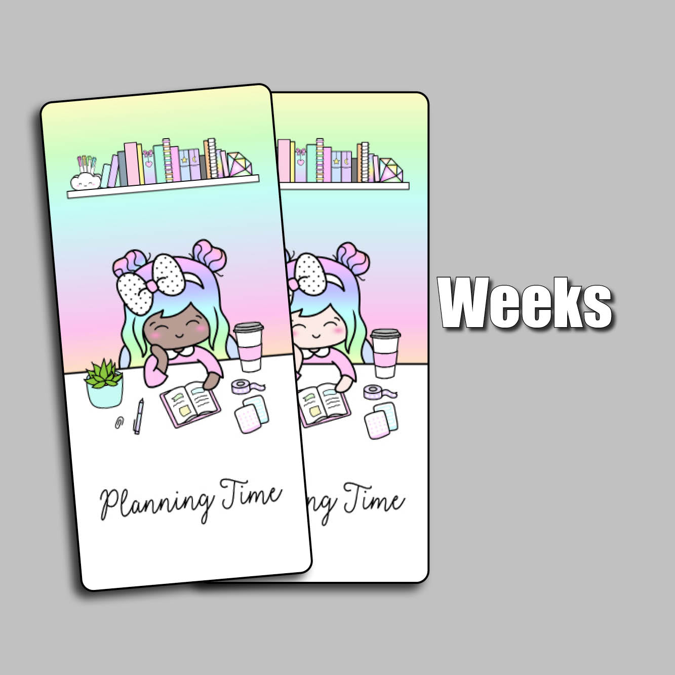 Luna Planning Time Jumbo Sticker – Shine Sticker Studio