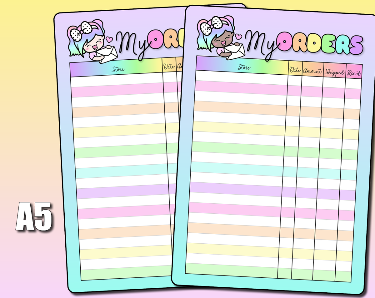 My Orders Order Tracking Jumbo Sticker – Shine Sticker Studio