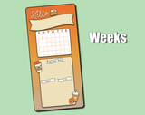 Undated Pumpkin Spice Monthly Jumbo Sticker