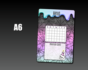 Undated Pastel Goth Monthly Jumbo Sticker
