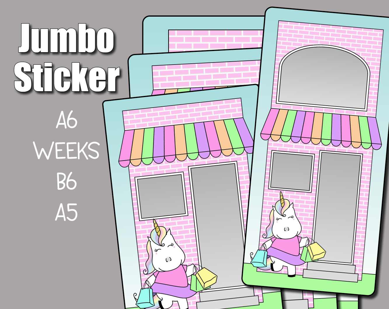Retail Sticker Example Retail Therapy Shopping Jumbo Sticker – Shine Sticker Studio