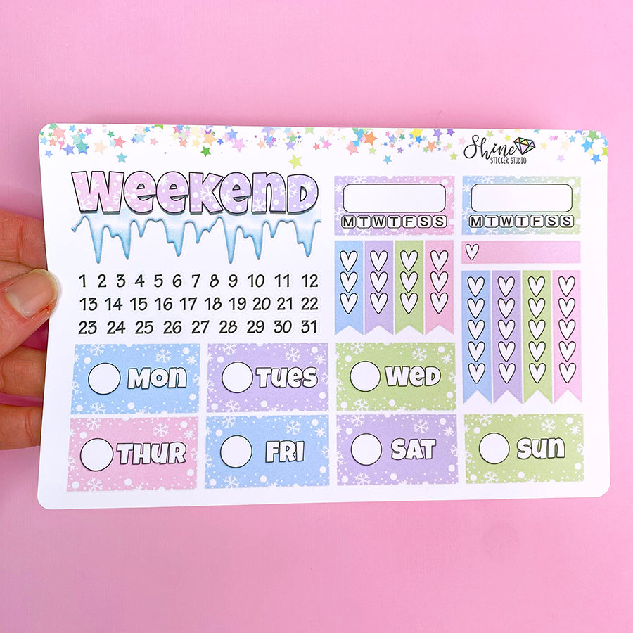 LIMITED TIME ONLY! Luna Winter - Standard Weekly Sticker Kit – Shine ...