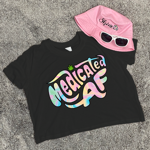 Medicated AF Women's Crop Top Shirt