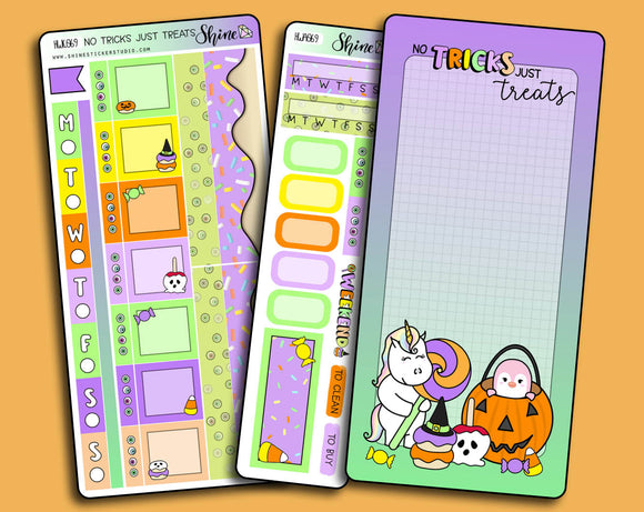 No Tricks Just Treats Hobonichi Weeks Sticker Kit