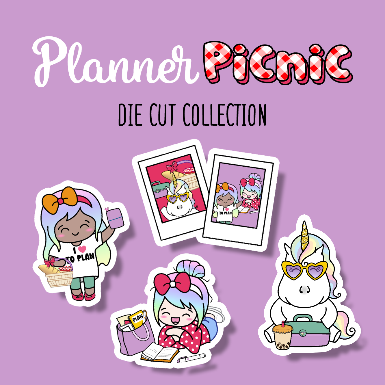 Planner Picnic Sticker DIE CUT Collection – Shine Sticker Studio