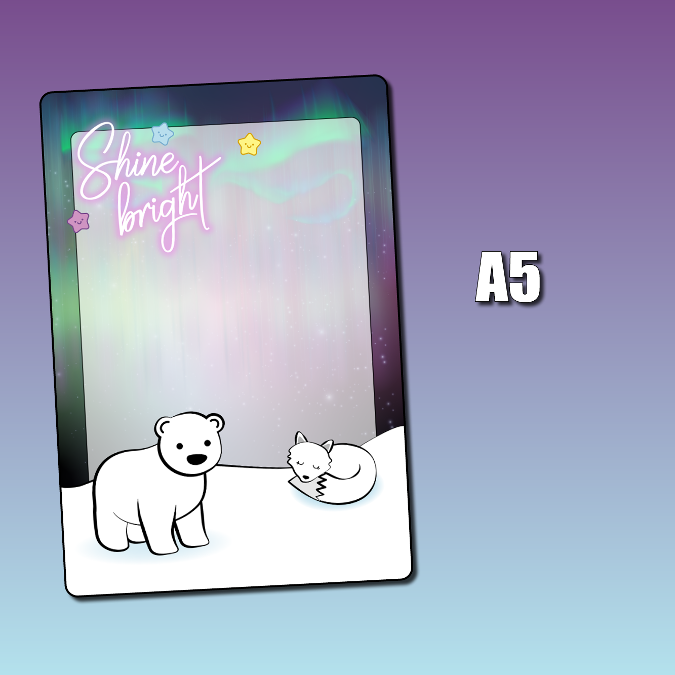 Polar Nights Jumbo Planner Sticker – Shine Sticker Studio