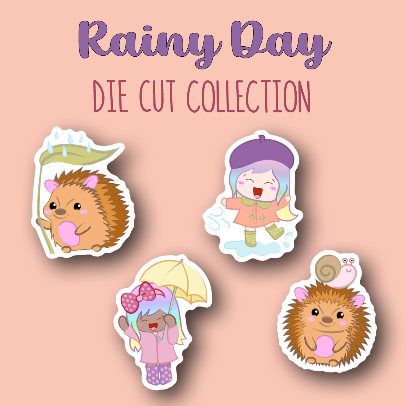 Rainy Day Planner Sticker DIE CUT Collection – Shine Sticker Studio