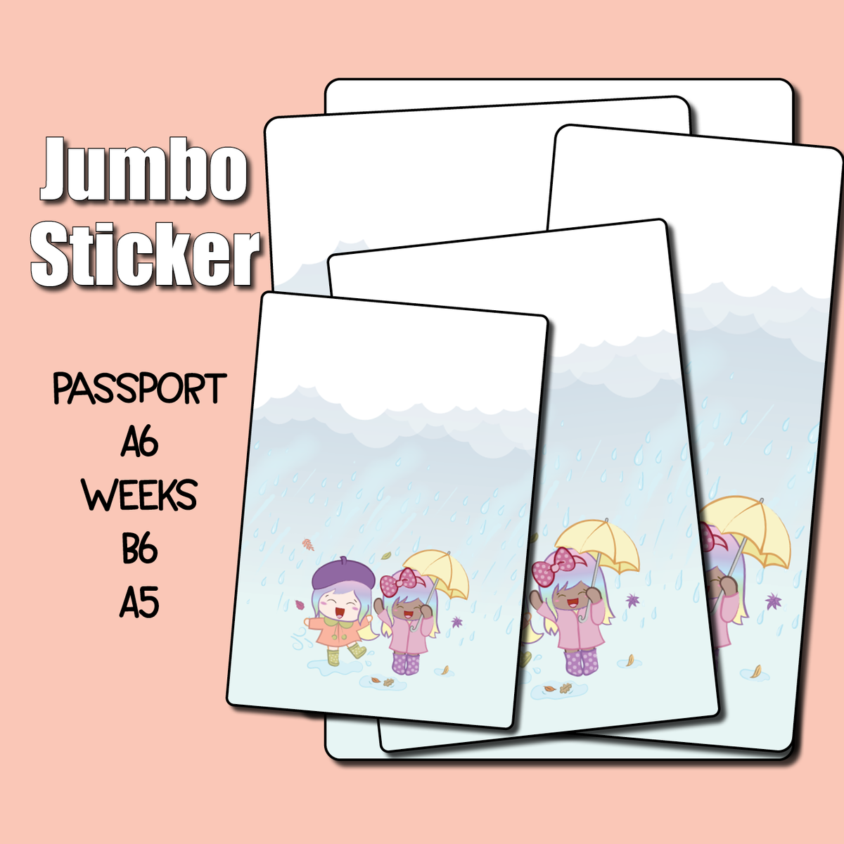 Rainy Day Jumbo Planner Sticker – Shine Sticker Studio