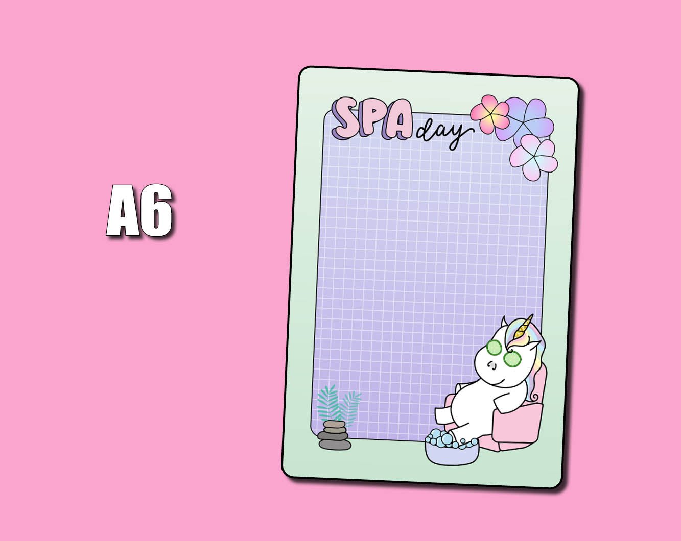Spa Day Jumbo Sticker – Shine Sticker Studio