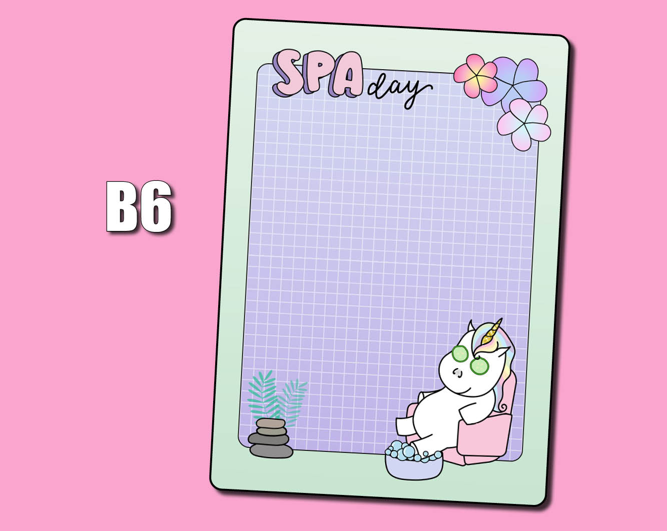 Spa Day Jumbo Sticker – Shine Sticker Studio