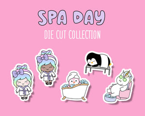 Spa Day Sticker DIE CUT Collection