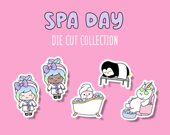 Spa Day Sticker DIE CUT Collection