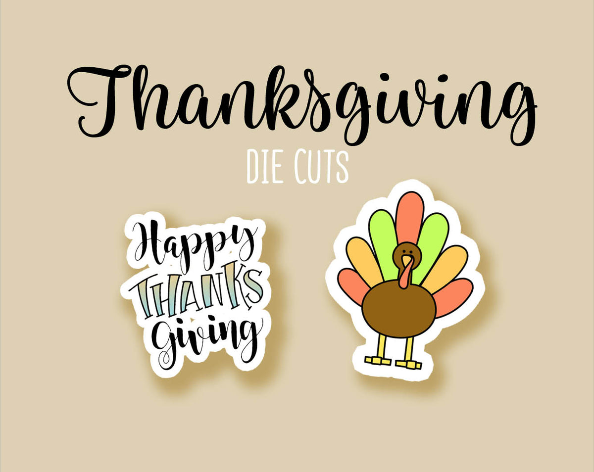 Thanksgiving Sticker DIE CUT Collection – Shine Sticker Studio