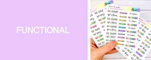 Discover all the Functional Planner Sticker at Shine Sticker Studio | Top planner stickers 2021