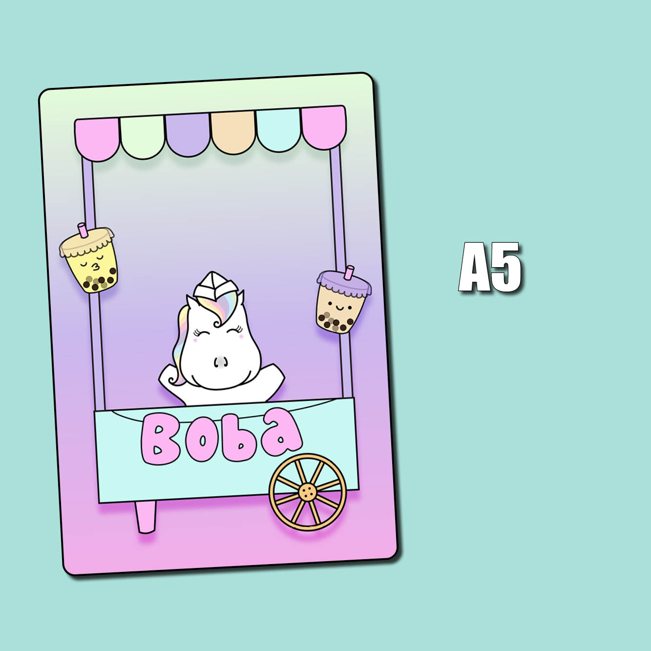 Let's Get Boba Jumbo Sticker – Shine Sticker Studio