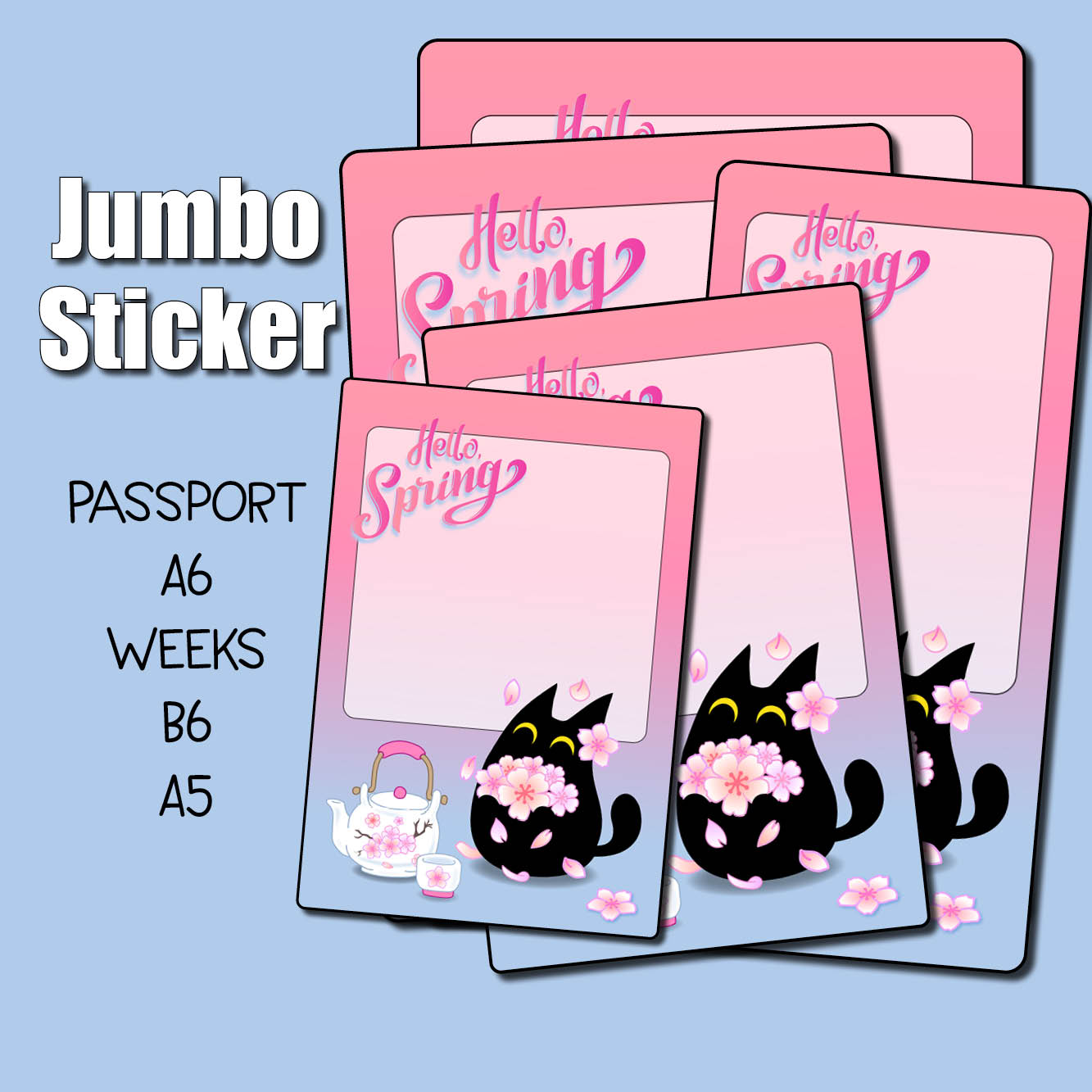 Cherry Blossom Dreams Jumbo Planner Sticker – Shine Sticker Studio
