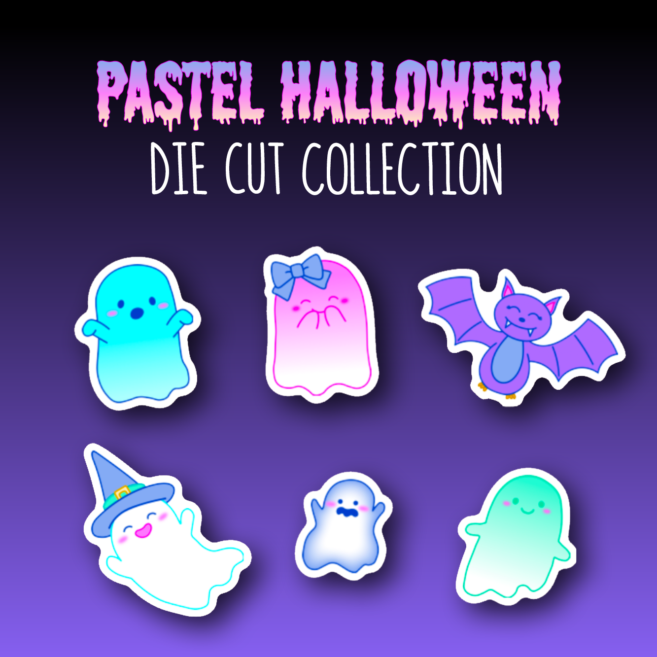 Pastel Halloween Sticker DIE CUT Collection – Shine Sticker Studio