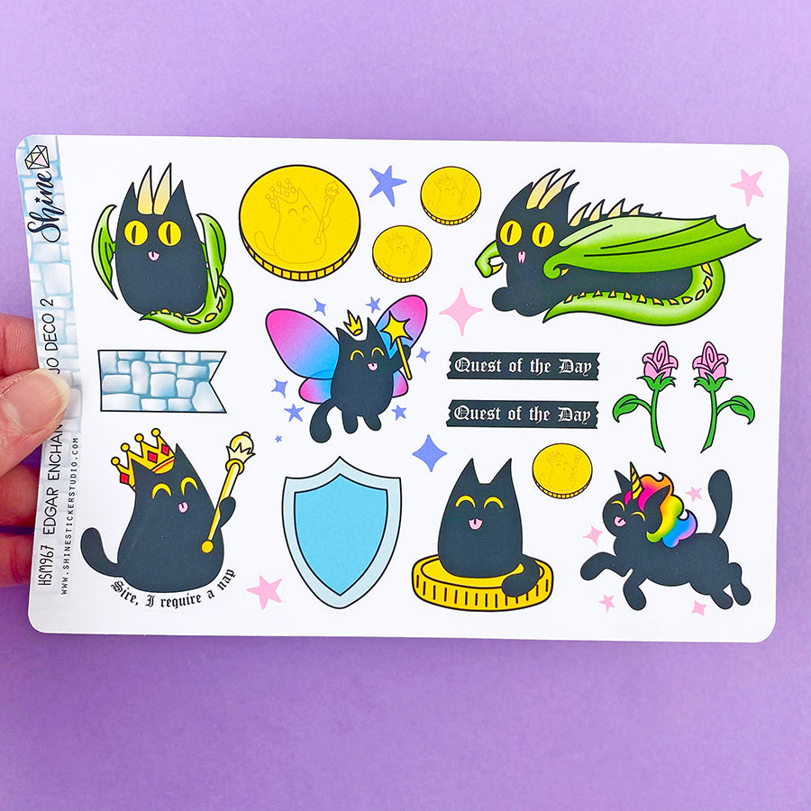 Edgar Enchanted Bujo Deco Stickers – Shine Sticker Studio