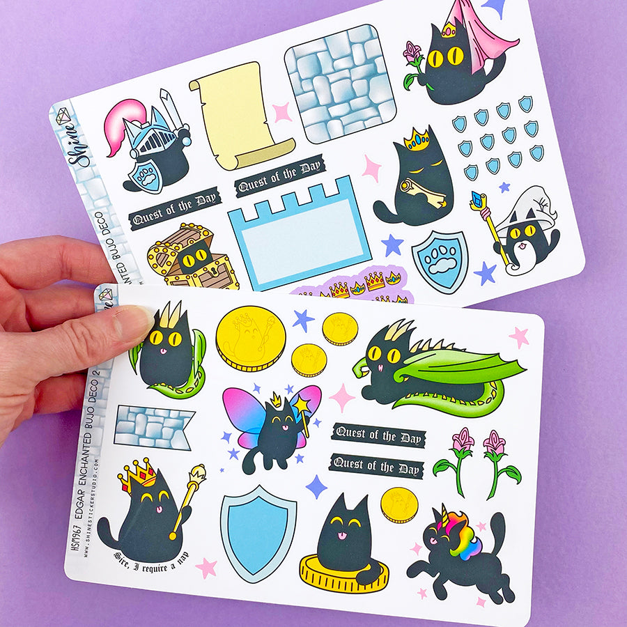 Edgar Enchanted Bujo Deco Stickers – Shine Sticker Studio