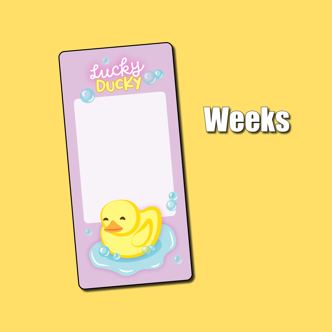 Lucky Ducky Jumbo Planner Sticker – Shine Sticker Studio
