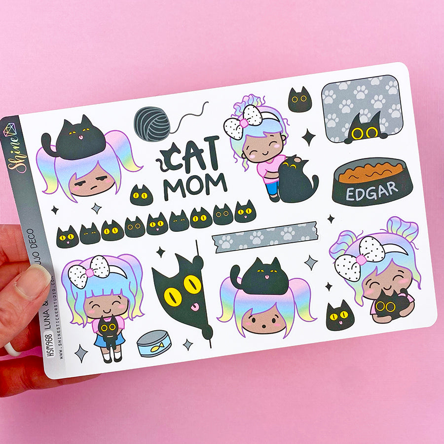 Luna & Edgar Bujo Deco Planner Stickers – Shine Sticker Studio