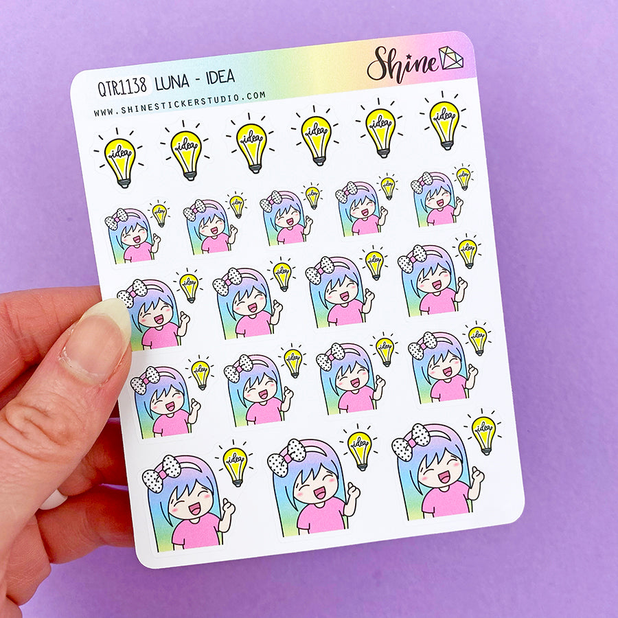 Luna Idea Planner Stickers – Shine Sticker Studio