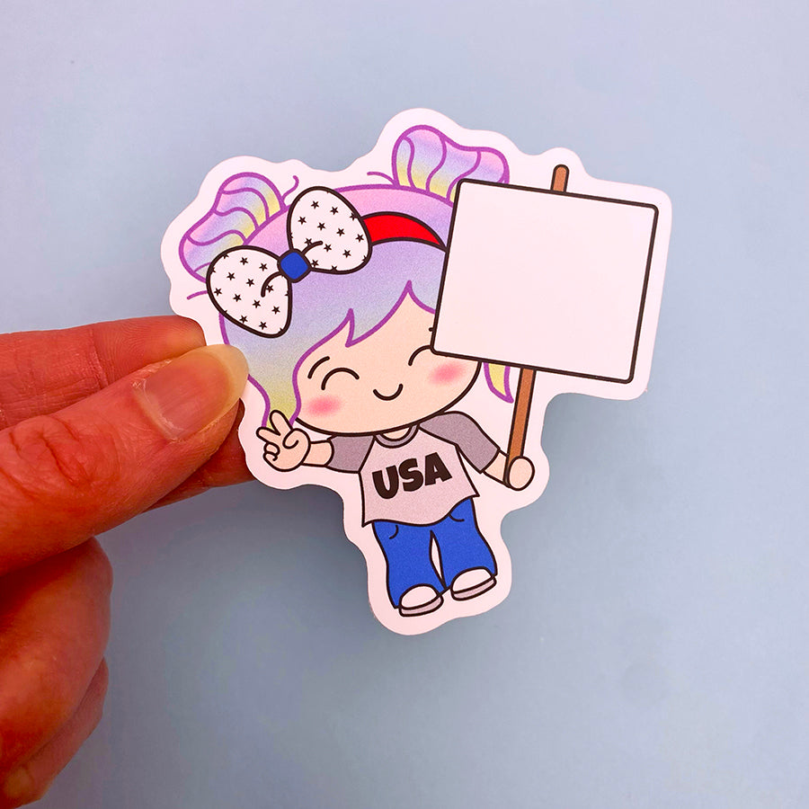 NEW Luna Protest DIE CUT Stickers – Shine Sticker Studio