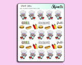 Luna Grill Stickers