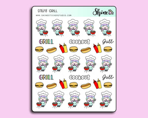 Luna Grill Stickers