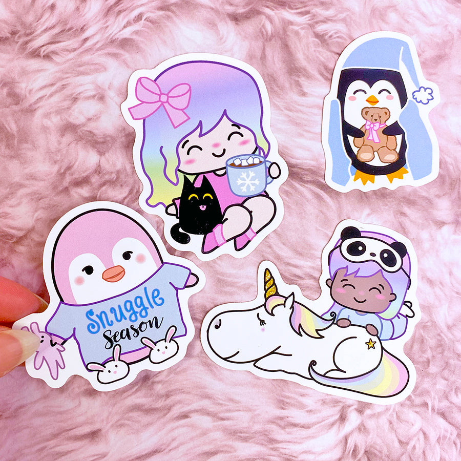 Snuggle Season Sticker DIE CUT Collection – Shine Sticker Studio