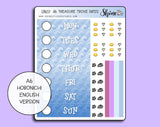 A6 Treasure Trove Hobonichi Date Cover Stickers