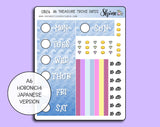 A6 Treasure Trove Hobonichi Date Cover Stickers