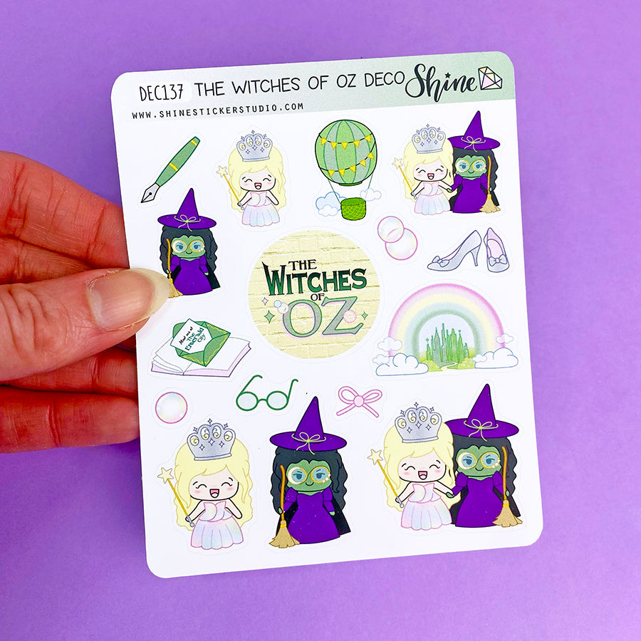 The Witches of Oz Deco Stickers – Shine Sticker Studio