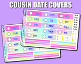 Y2K Cousin Daily Date Cover Stickers