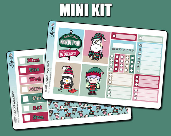 Santa's Workshop - Mini Sticker Kit Print Pression