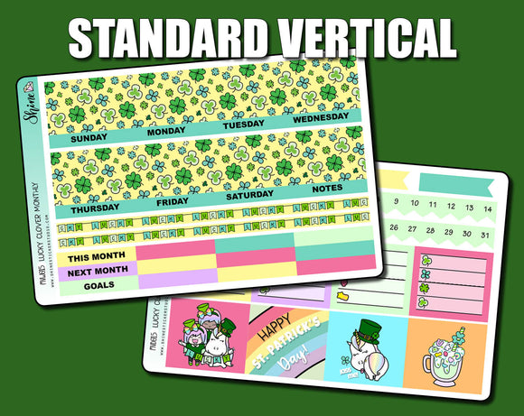 Undated Lucky Clover Monthly Kit - Standard Vertical