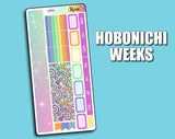 Undated Star's Rainbow Monthly Kit - Hobonichi