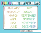 Undated Star's Rainbow Monthly Kit - Hobonichi