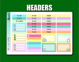 Lucky Clover - Vertical Weekly Sticker Kit